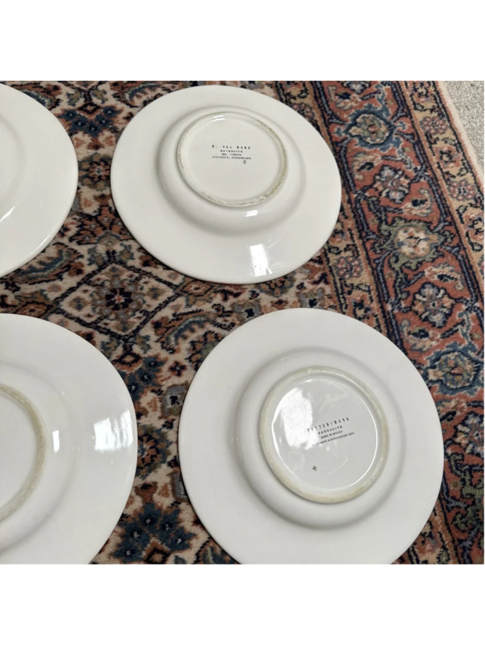 Pottery Barn Salad Bowl Mexican Pottery Strawberry 10” Serving Bowls Set Of 12